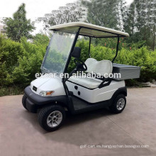 Camión de golf pequeño de 2 plazas aprobado por la CE con una carretilla eléctrica para coche con carrito de carga